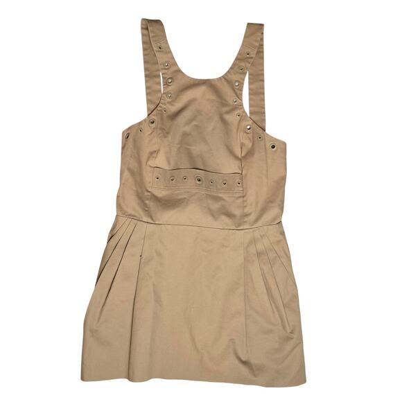 JEAN PAUL GAUTIER Femme Dress 10 Grommets Trim Beige Taupe - Picture 1 of 13